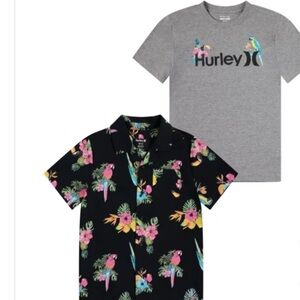 NWT Boys Hurley Shirt Set